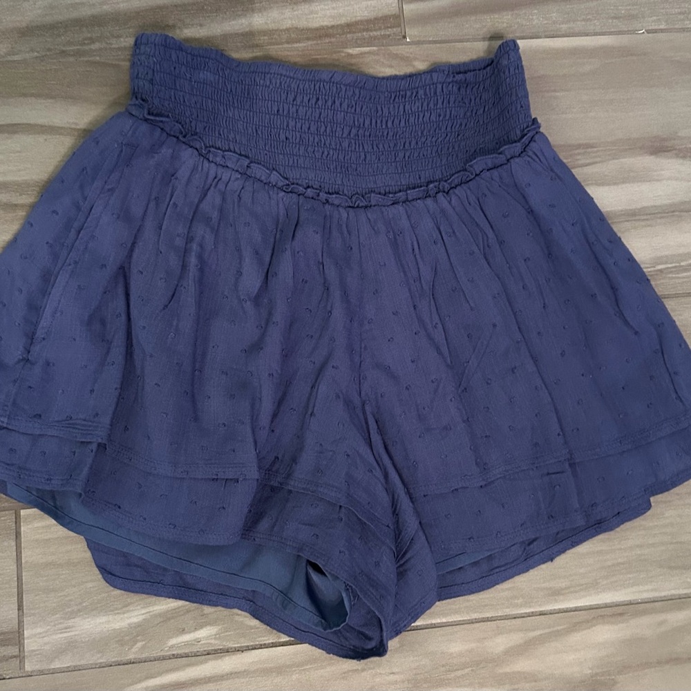 Hollister High Waist Navy Shorts